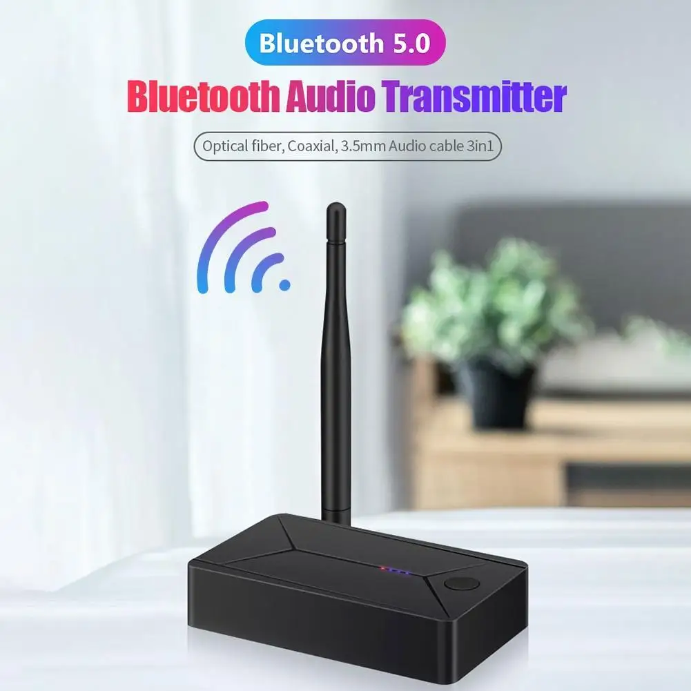 Bluetooth 5 0 аудио передатчик 3 мм AUX коаксиальный оптоволоконный адаптер с антенной