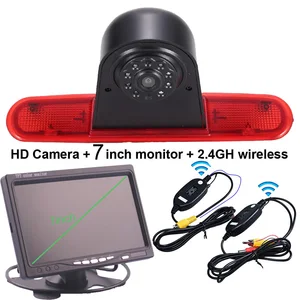 7 дюймовый монитор + 2,4G Беспроводной тормозной светильник, зеркало заднего вида для парковки автомобиля камера обратного хода для Fiat DOBLO 263 Opel Combo 2010 2011-2018 2019
