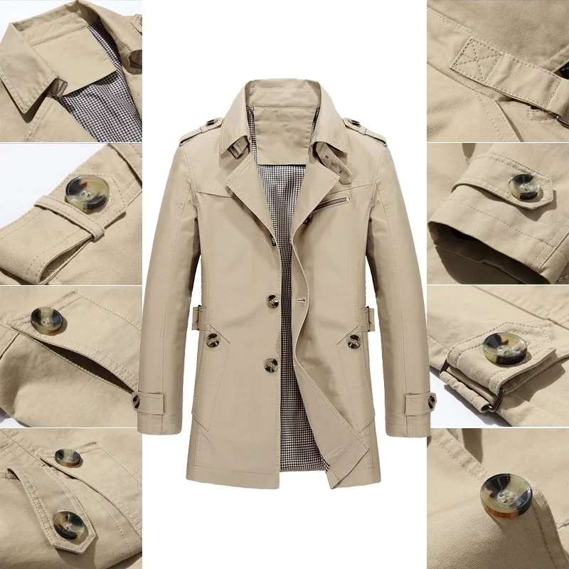 

2021 Spring and Autumn New Men's Coat Business Casual Jacket Fashion Casual Jacket