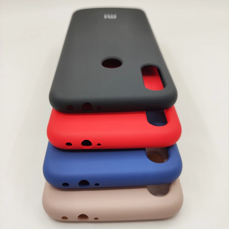 Xiaomi Redmi Note 7 Pro Liquid Silicone Case Official Soft TPU Silky Smooth Phone Back Cover For Note7 phone case | Мобильные