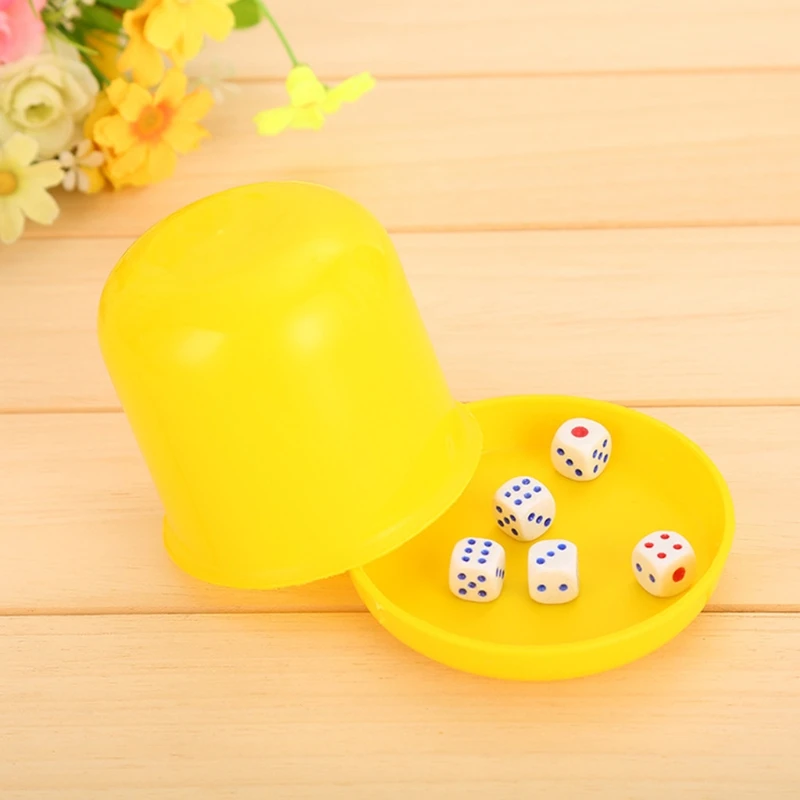 

Стандартная фотография, чашка для костей, случайный цвет, интерактивные комнатные аксессуары для питьевой игры, Настольная игрушка для взр...