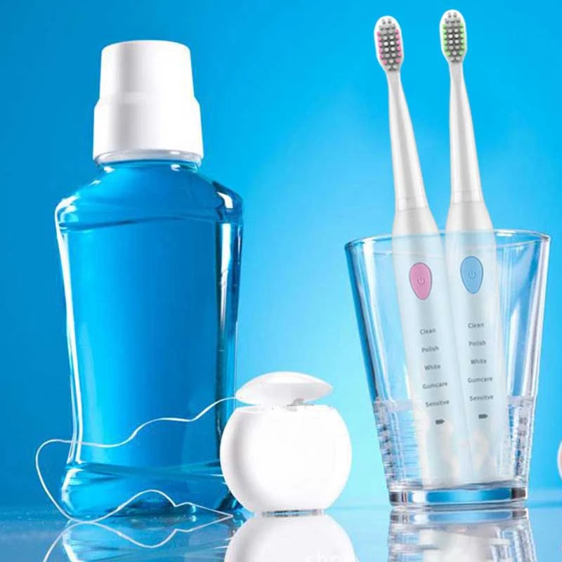 XMX 5 режимов электрический Зубная щётка USB зарядка Перезаряжаемые зубные щетки с 6