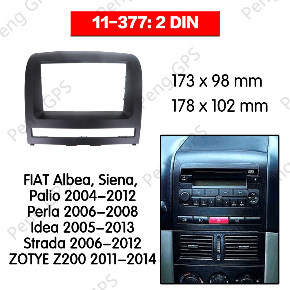 

2 DIN Car Radio stereo Fitting installation adapter fascia For FIAT Albea, Siena, Palio 2004-2012 Perla 2006-2008 frame Audio