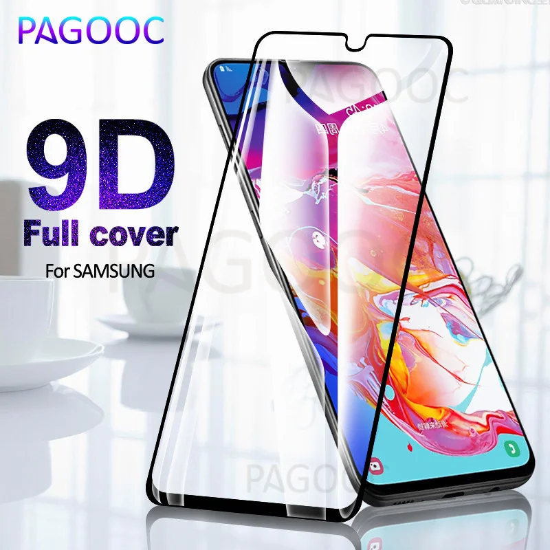 

9D Tempered Glass on the For Samsung Galaxy A20 A10 A50 A40 A30 A40s A60 A70 A80 M20 M10 M30 Full Cover Protection Safety Glass