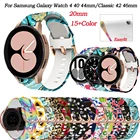 Ремешок для наручных часов, модный браслет с принтом для Galaxy Watch 4 Active 2 40 44 мм, Samsung Galaxy Watch 4 Classic 42 46 мм
