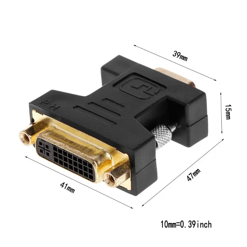 Адаптер с аналоговым разъемом типа мама (24 + 5) на VGA SVGA (15 контактов)|Компьютерные