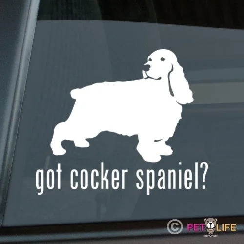 

Got Cocker Spaniel Sticker Die Cut Vinyl - english computer decal