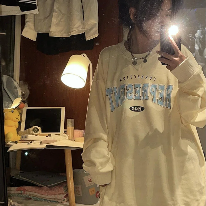 Свитер с круглым вырезом для женщин новый студенческий свитер в Корейском стиле