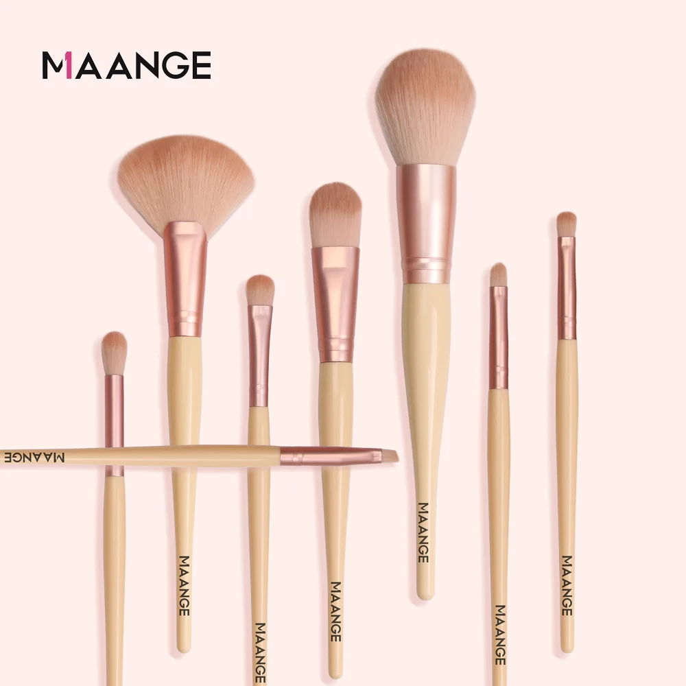 Набор кистей для макияжа MAANGE 8 шт. мягкая Рассыпчатая кисть пудры теней век