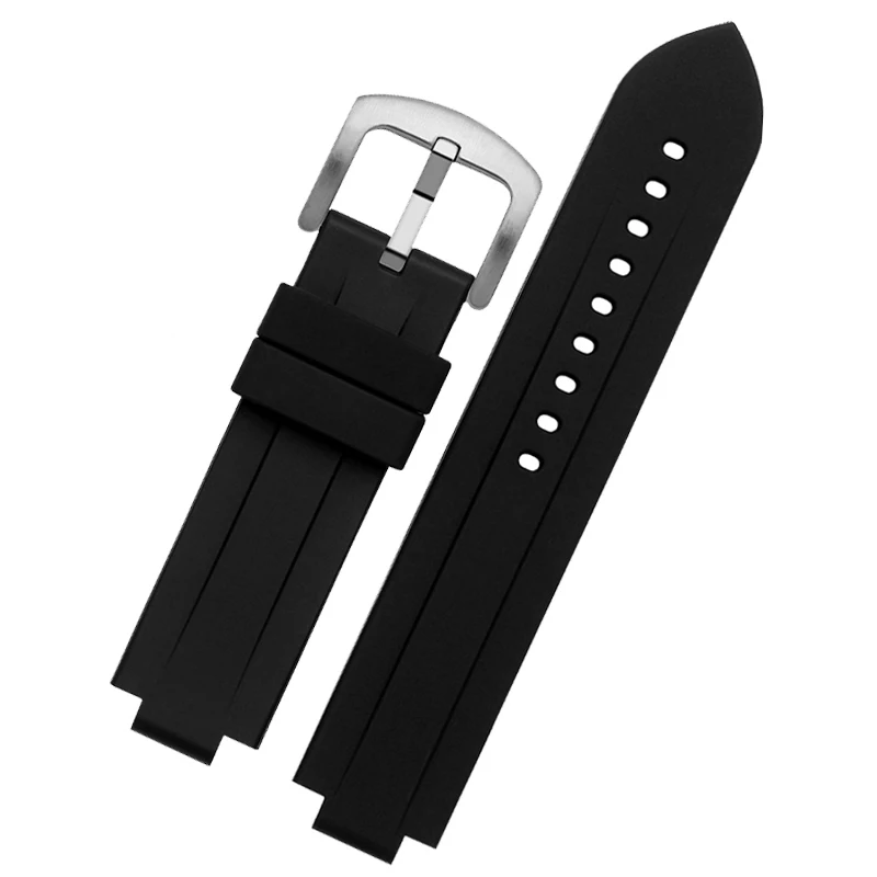 Soft Silicone Watch Strap for Tudor Pelagos 25500 25600 Waterproof Rubber Watch Band 22mm
