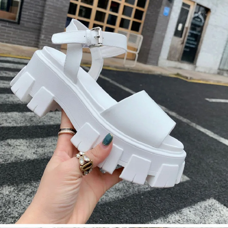 

Beige Heeled Sandals Large Size Increasing Height Female Shoe Slip-on Loafers Summer Women's Muffins shoe Black Big Girls Elasti