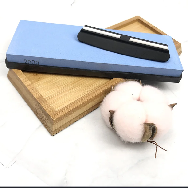 whetstone diamond sharpening stone knife sharpener Single side and bamboo base holder | Дом и сад