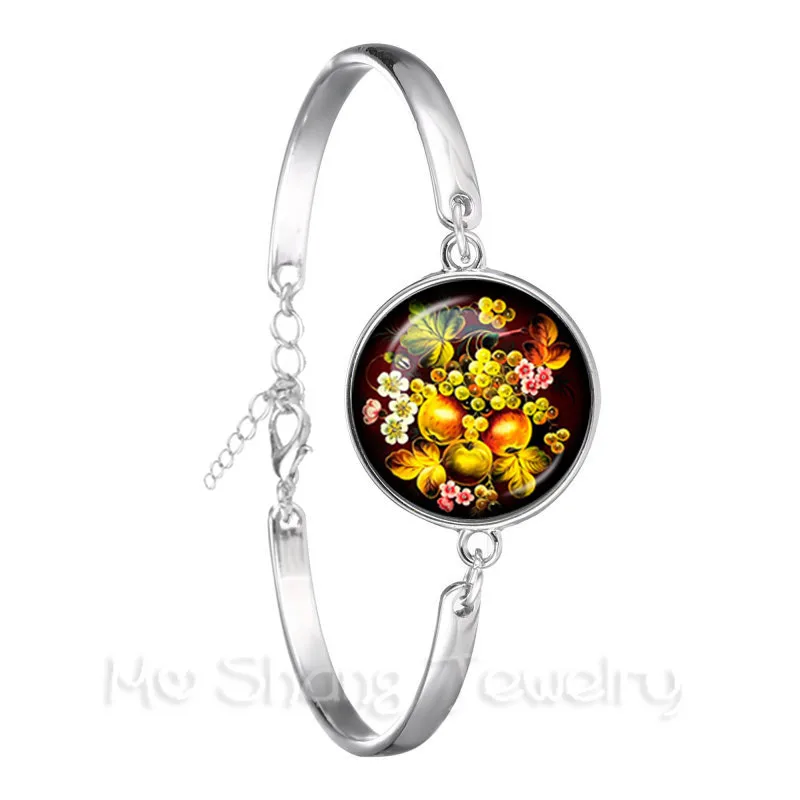 2018 Модный Фиолетовый калейдоскопический художественный Мандала браслет