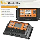 Система солнечных панелей, с контроллером зарядки 10А, 20А, 30А, 40А, 70А, 100А, автоматическая, с разъемом USB, с ЖК-дисплеем PWM, с регулятором зарядки