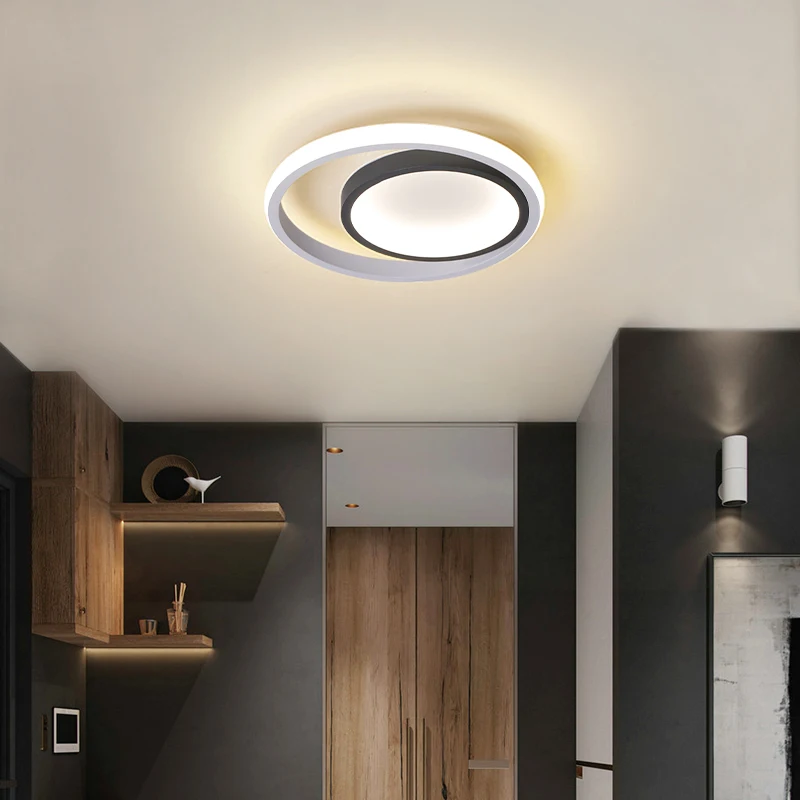 Современные светодиодные потолочные светильники белого/черного/серого цвета