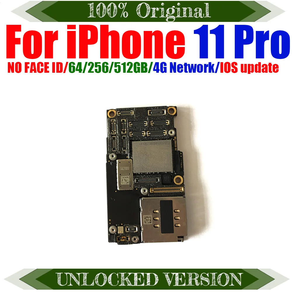 100% оригинальная материнская плата для iPhone 11 PRO без Face ID Логическая Pro с FACEid MB LBS |
