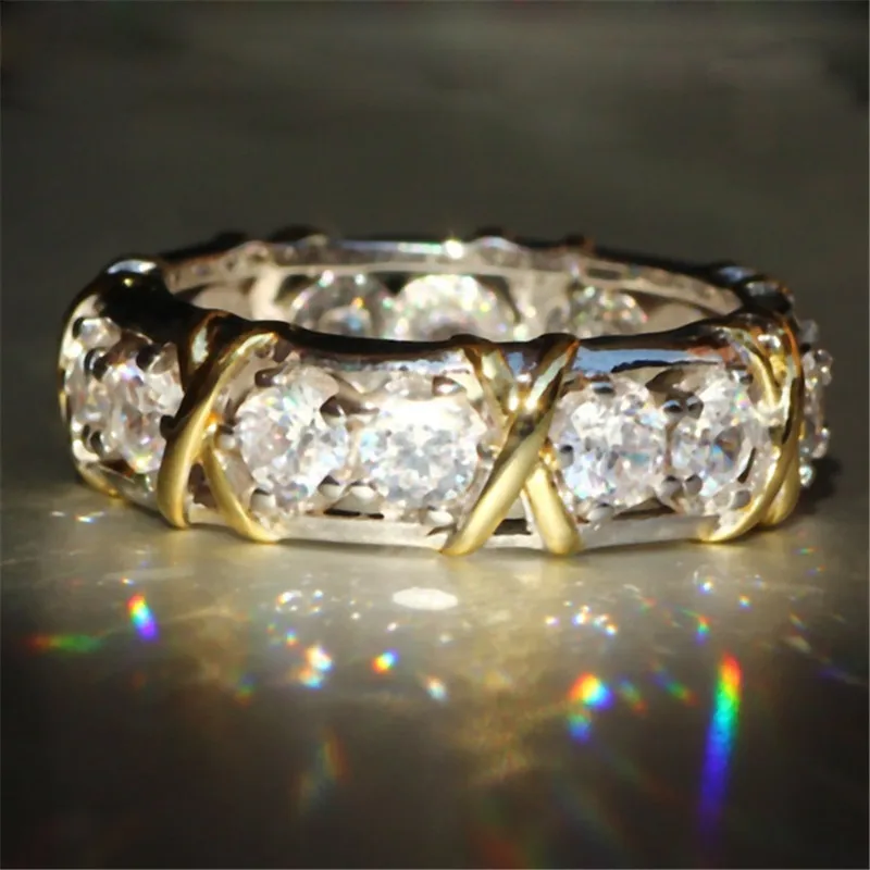 Женское кольцо из стерлингового серебра 925 пробы для пары танзанита желтое