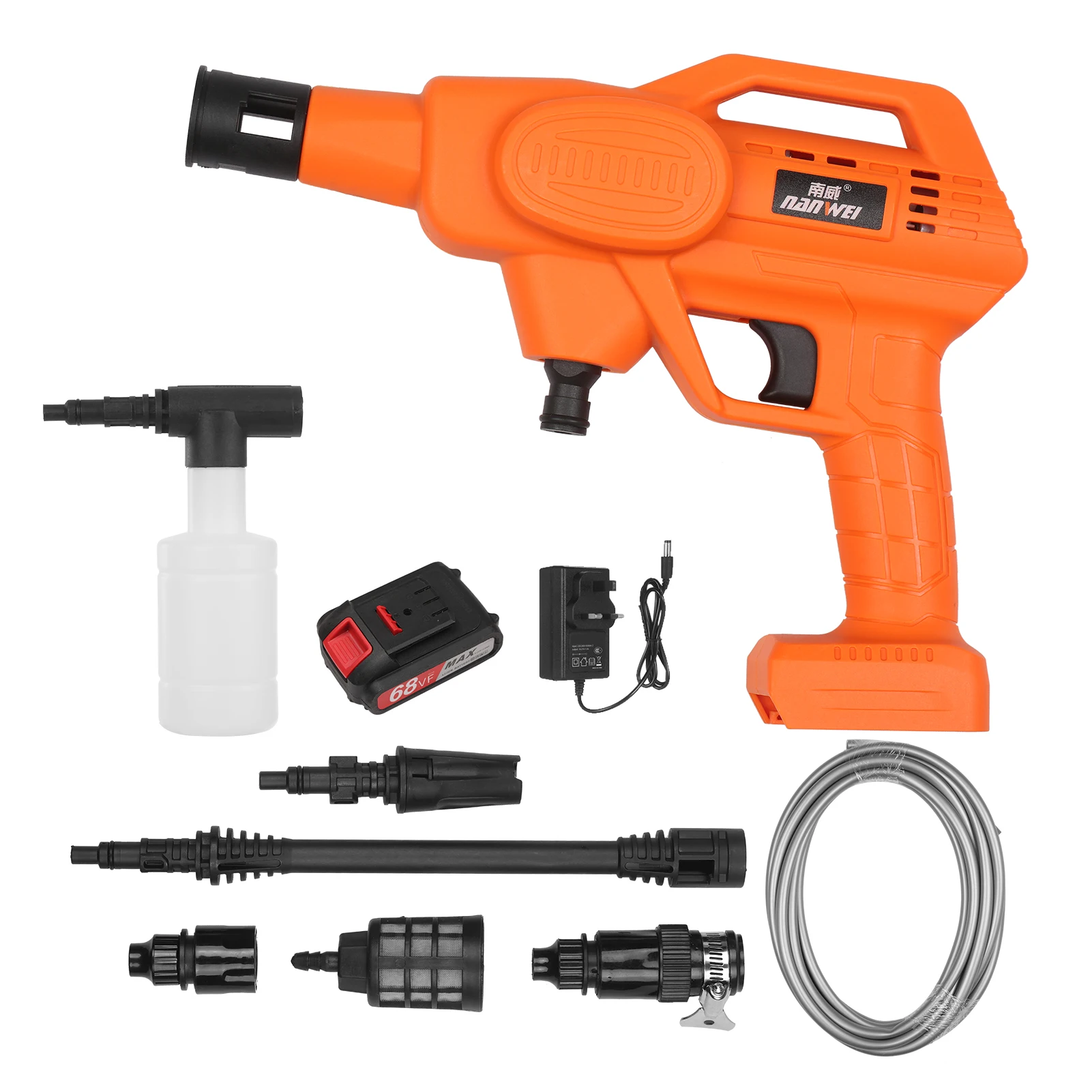 Цена Мойка Автомобильная портативная под высоким давлением, аппарат для мойки автомобилей, 21 в