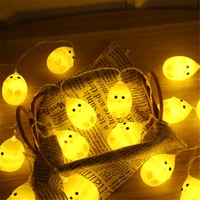 easter chicken led string lights battery curtain lights garland hanging easter chicks decorations for home indoor party decor