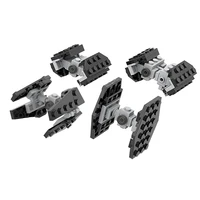 interstellar small particle building block planet mini empire tie fighter mini moc assembly childrens toy model boy gift