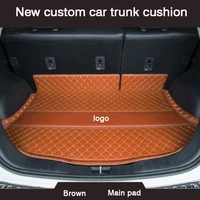 hlfntf brand new custom car trunk mat for peugeot 308gt 2016 2018 waterproof automotive interior car accessories