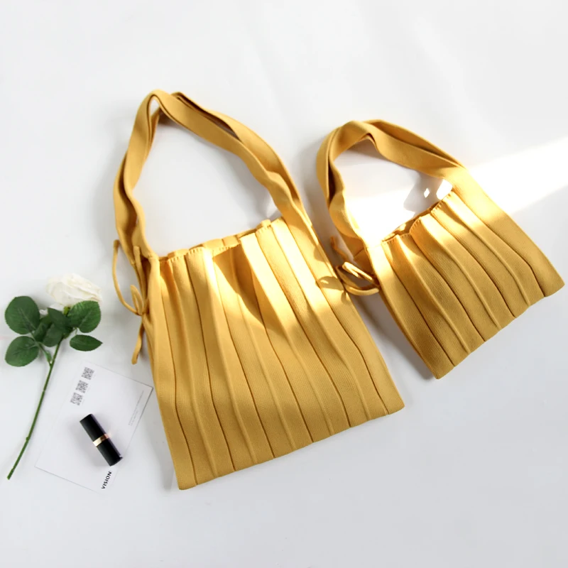 Новинка 2019 вязаный контрастный раздельный модный вместительный тоут на плечо со