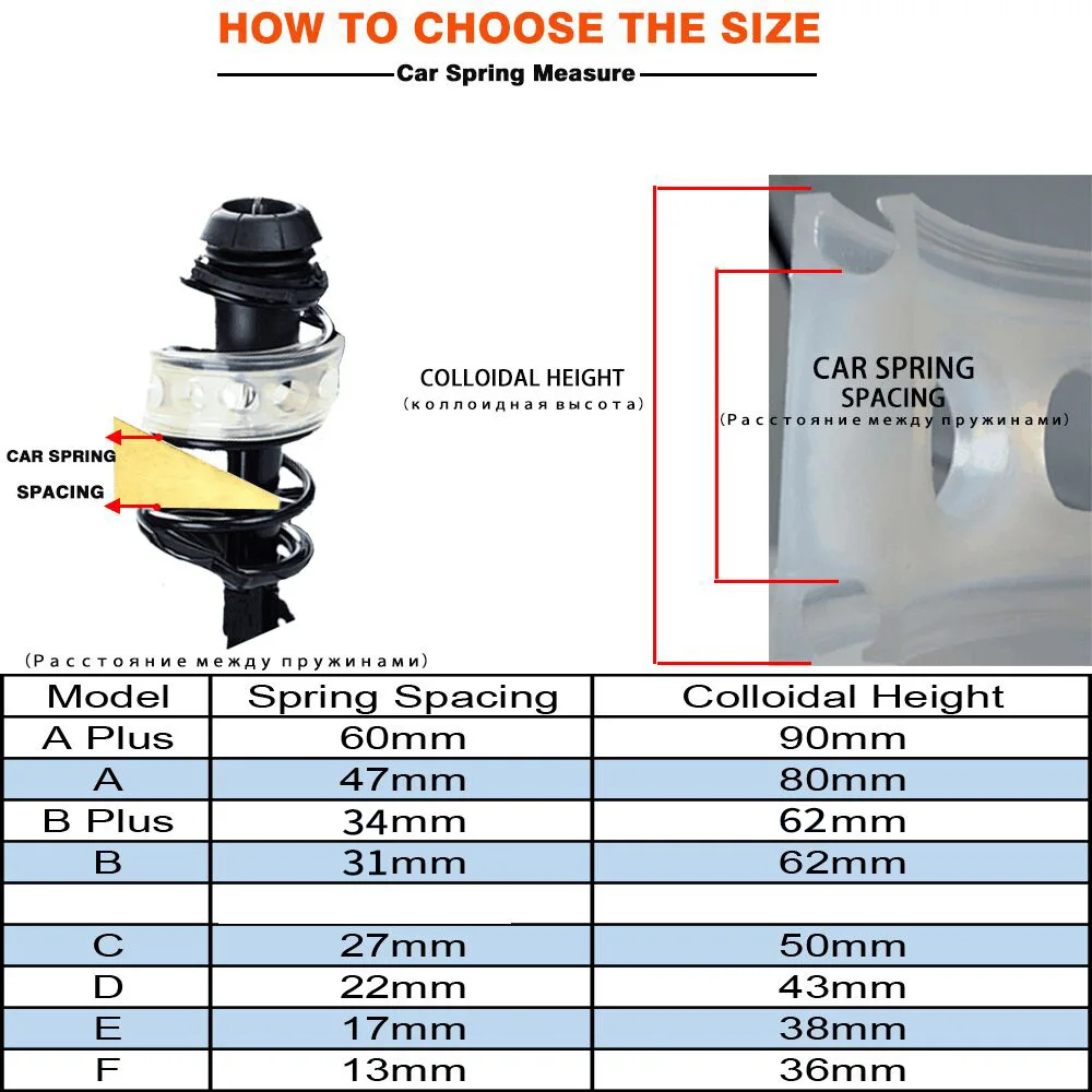 Автомобильные амортизаторы TPUAMT универсальные Пружинные баферы для