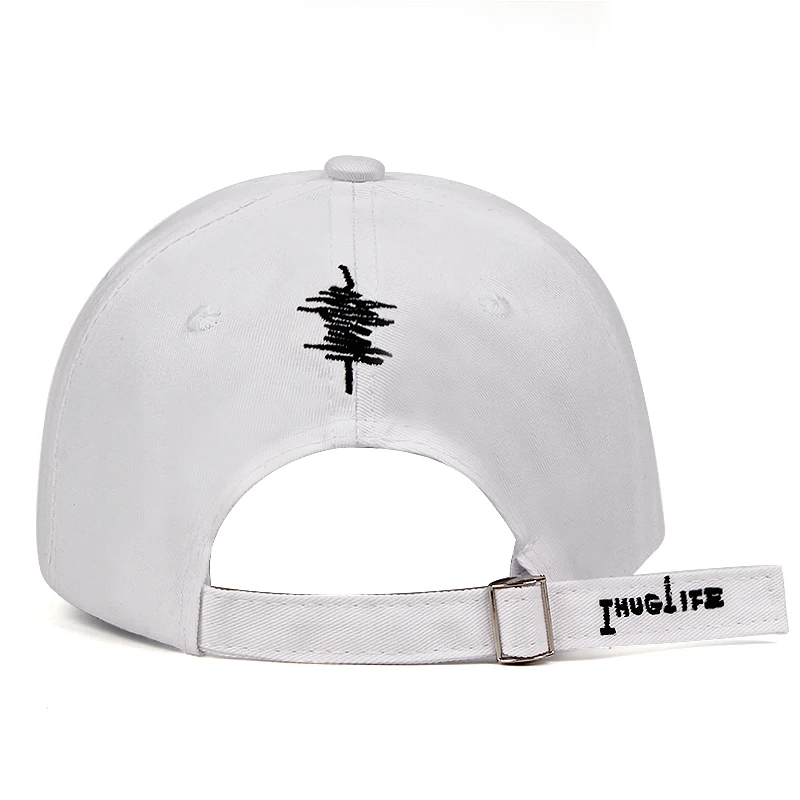 Бейсболки с вышивкой Thug life 2Pac шапка для папы из 100% хлопка Регулируемая Snapback comton
