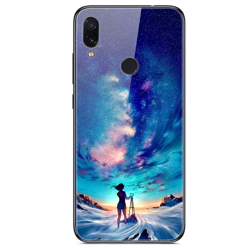 41 6,3 ''для xiaomi Redmi Note 7, чехол из закаленного стекла, мягкий бампер, 3D печать, чехол для xiaomi Redmi Note 7, Note7 Pro 7 S, чехол для телефона - Цвет: 41