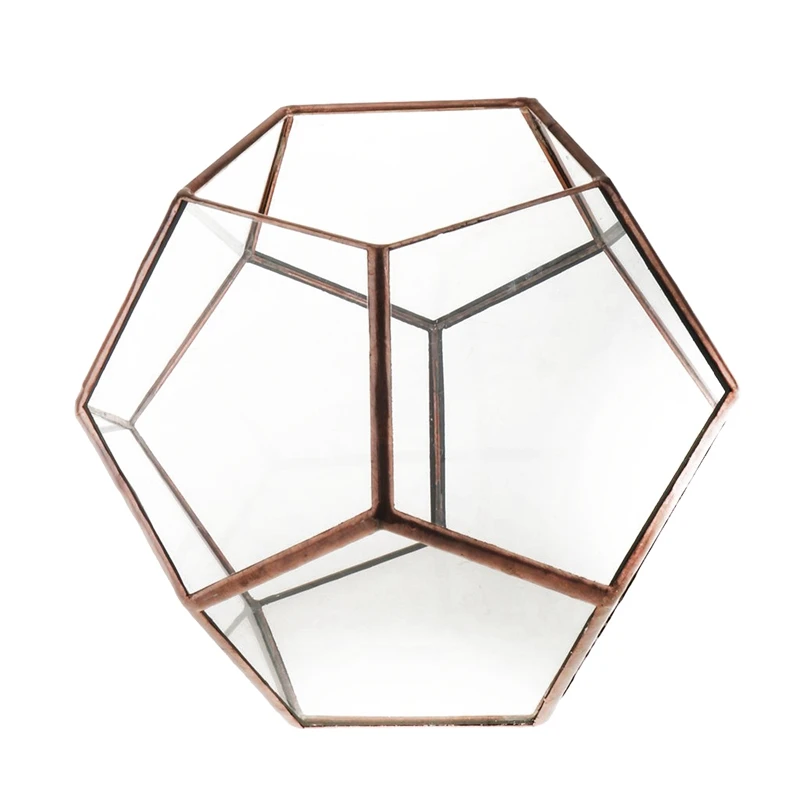 Стекло пятиугольник геометрический Террариум контейнер подоконник Декор