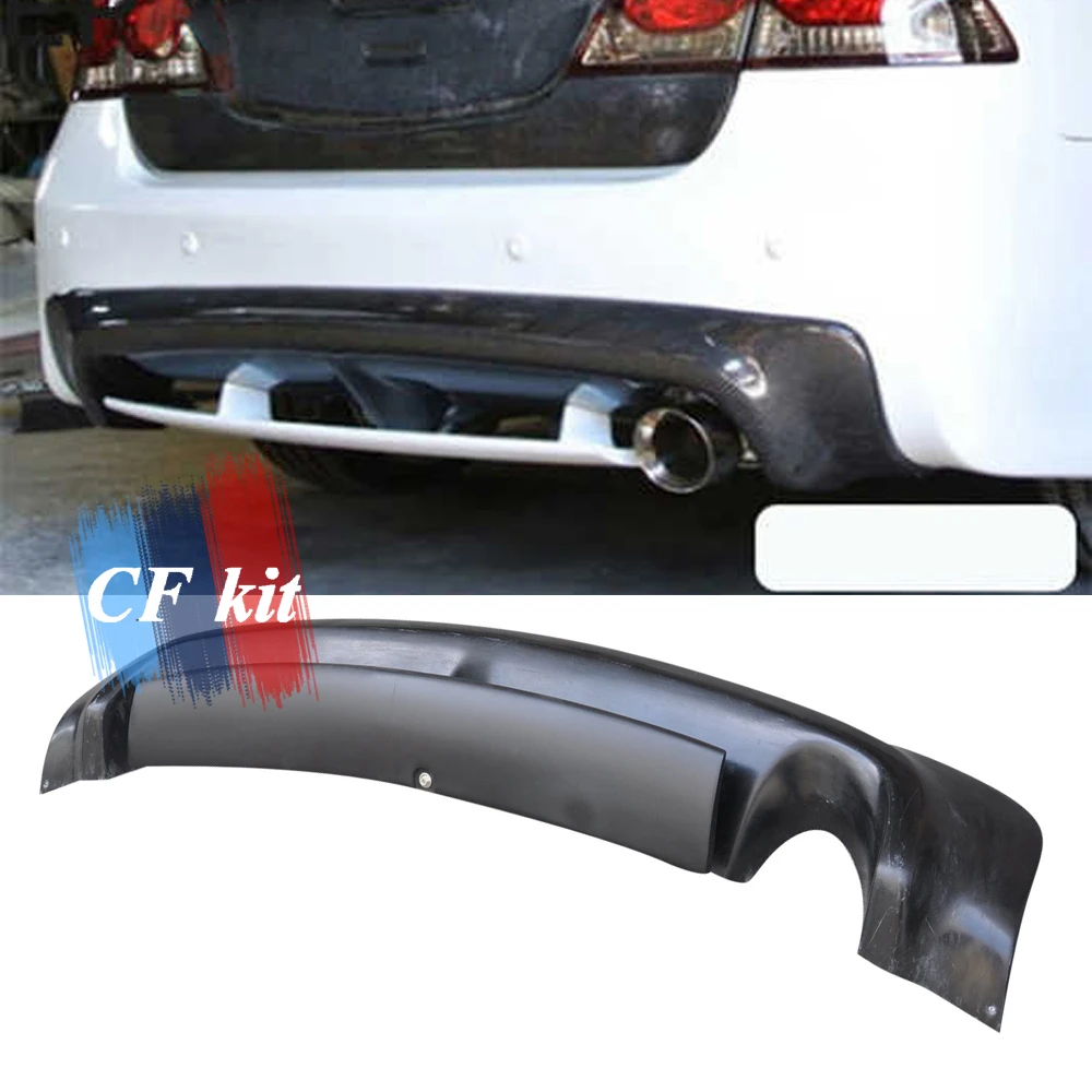 Задний диффузор из углеродного волокна CF для Honda CIVIC 8 2006 2009 4 двери FRP губа заднего