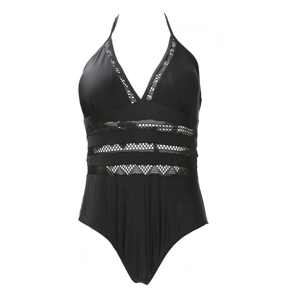 Сексуальный купальник Цельный женский купальный костюм большого размера с пуш