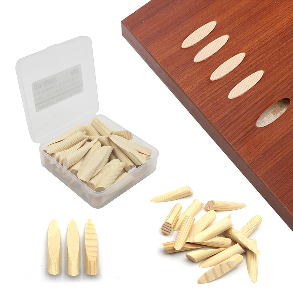 

50pcs Furniture Drilling Woodworking Pocket Hole Plug DIY Tool Solid Wood Mini For 9.5MM Drill Bits With Storage Box Jig