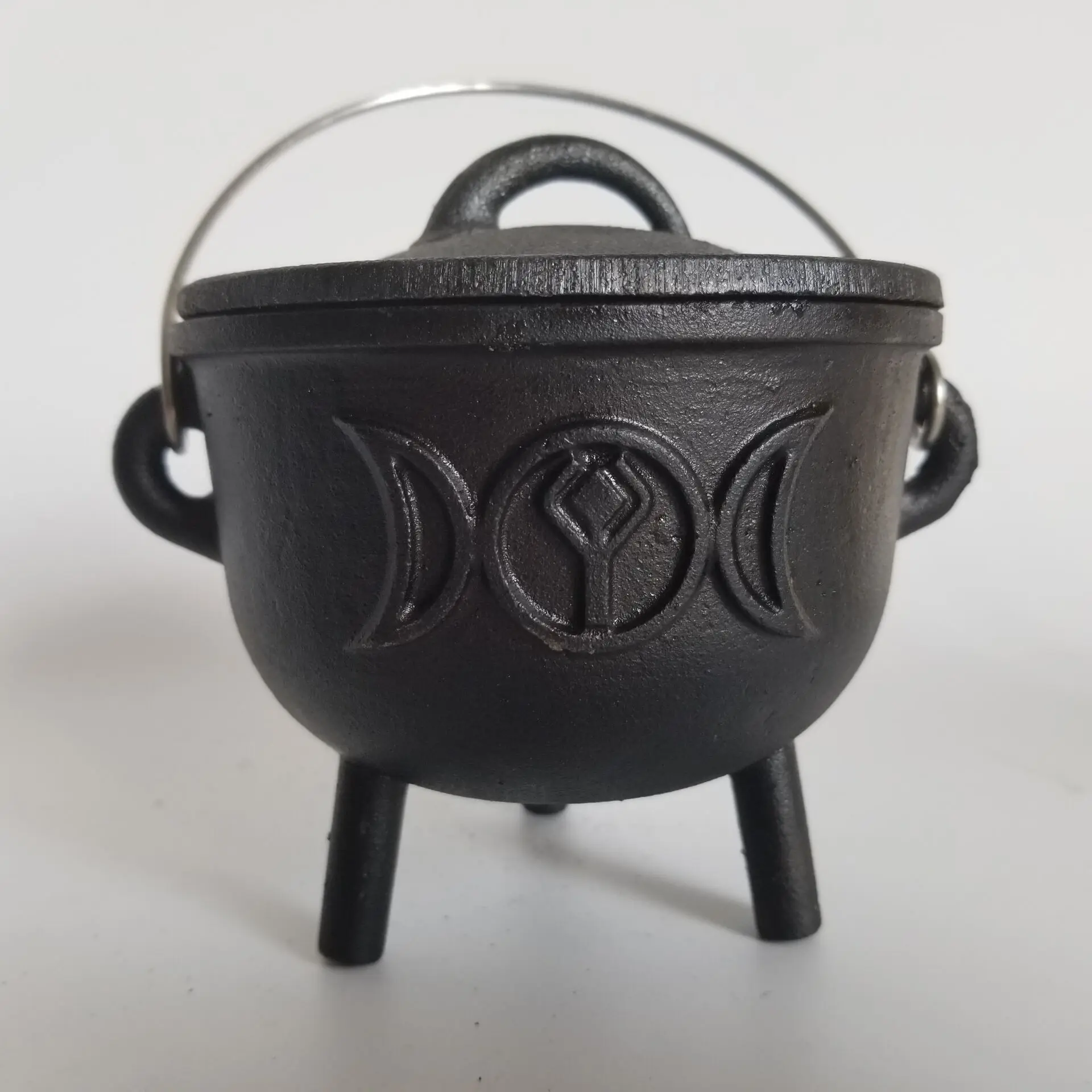 

Чугунный колпак с ручкой крышки, горшок для благовоний MC-4I