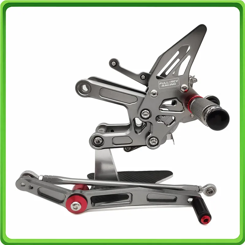 Регулируемые задние комплекты задняя подставка для ног педаль Yamaha YZF-R6 2006 2007 2008 2009