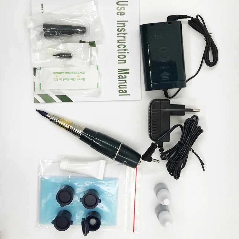 Taiwan Giant Sun Tattoo Permanent Makeup Pen for Permanent Makeup Eyebrow Lip Tatto with Swiss Motor Gun with Needle ink All Set