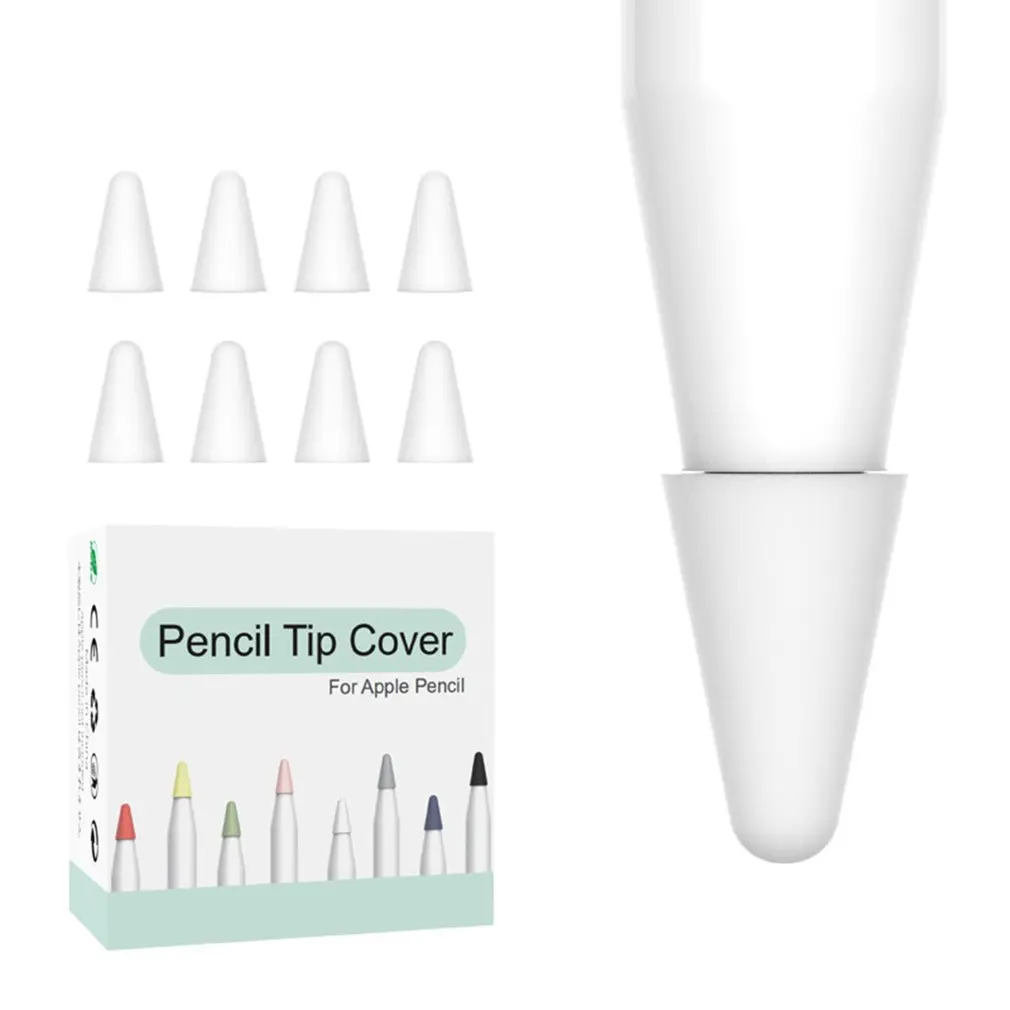 

Silicone Pen Tip Protective Cover For Apple Pencil 1/2 Simple Installation Non-slip Soft Silicone Case