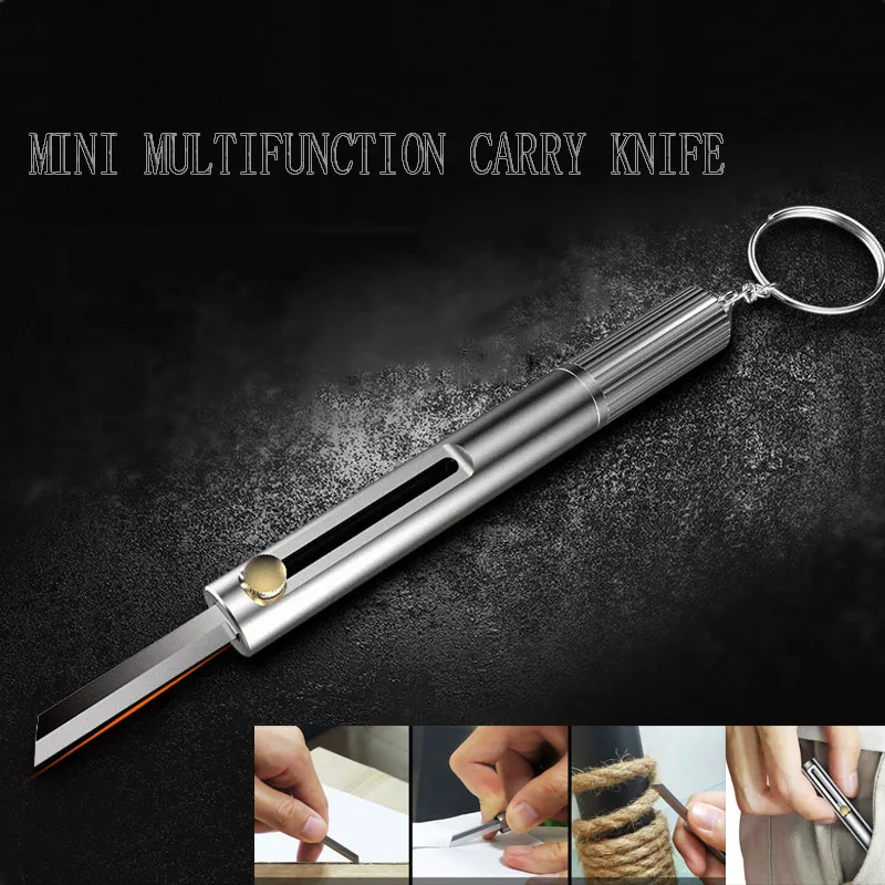 Многофункциональный мини-нож для ключей портативный гаджет магниевая удочка