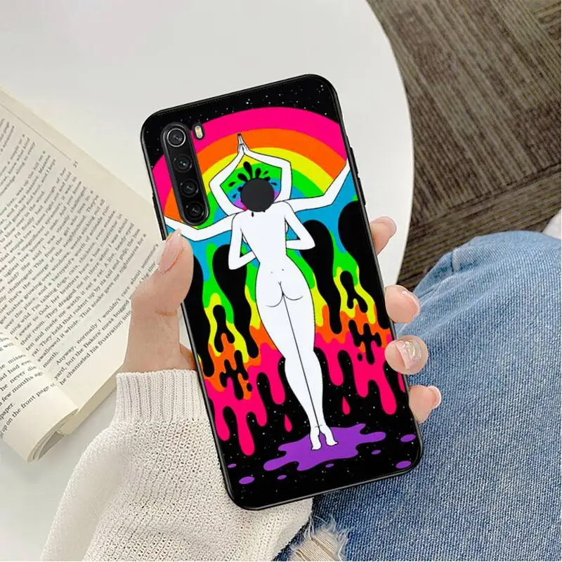 colourful psychedelic trippy art phone case for redmi note 8pro 8t 9 redmi note 6pro 7 7a 6 6a 8 5plus note 9 pro funda cover free global shipping