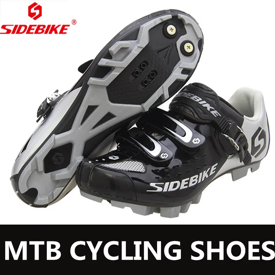 Горячая Распродажа, Sidebike MTB велосипедная обувь, обувь для горного велосипеда, Мужская дышащая велосипедная спортивная обувь, черные кроссовки - Цвет: SB001-black