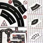 creative adhesive masking tape traffic railway road journal washi tape scrapbooking sticker label load signs safety education