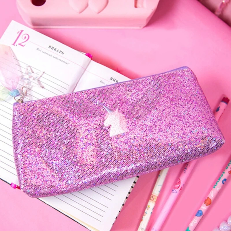 Модная косметичка с блестками для дам дорожные повседневные косметички сумка