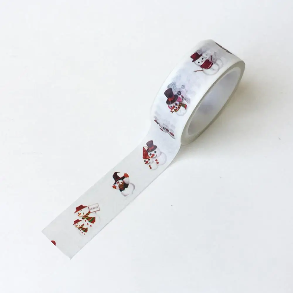 

6 Rolls Cartoon Printed Christmas Paper Ribbon DIY Craft Gift Wrapping Decor