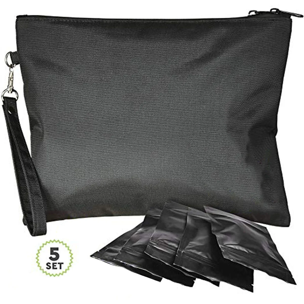 

Сумка с защитой от запаха 11x10 дюймов, сумка с защитой от запаха, водонепроницаемый контейнер без запаха, сумка для хранения с 5 герметичными м...