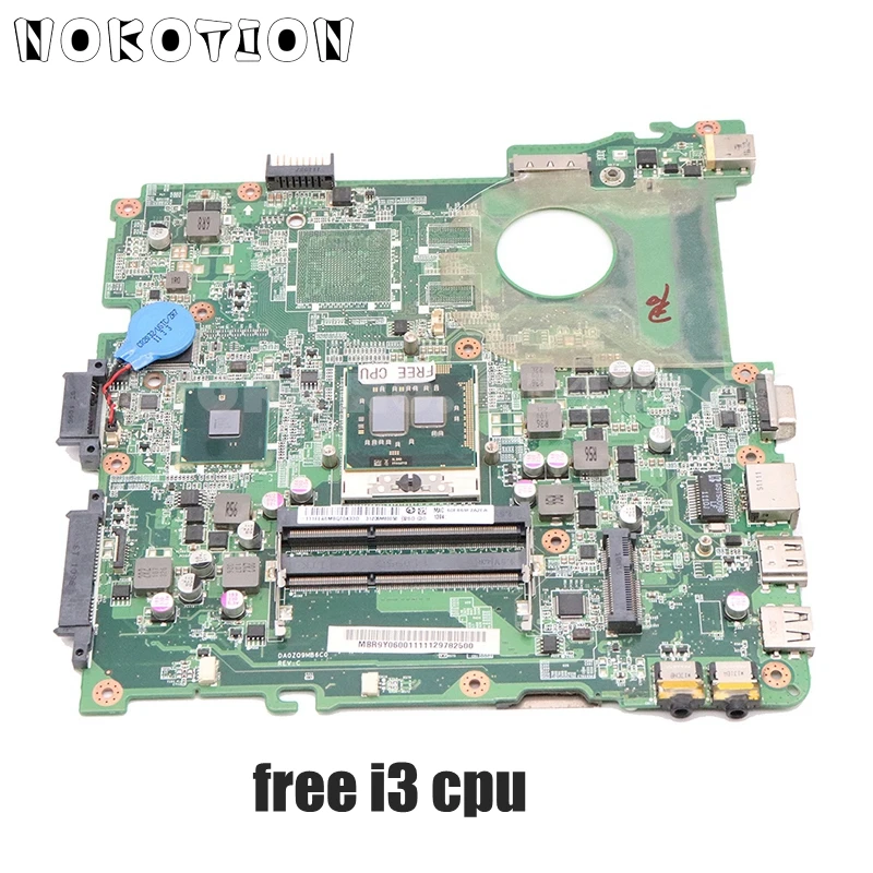Материнская плата NOKOTION DA0ZQ9MB6C0 MBR9Y06001 MB.R9Y06.001 для ноутбука Acer aspire 4738 4738G материнская
