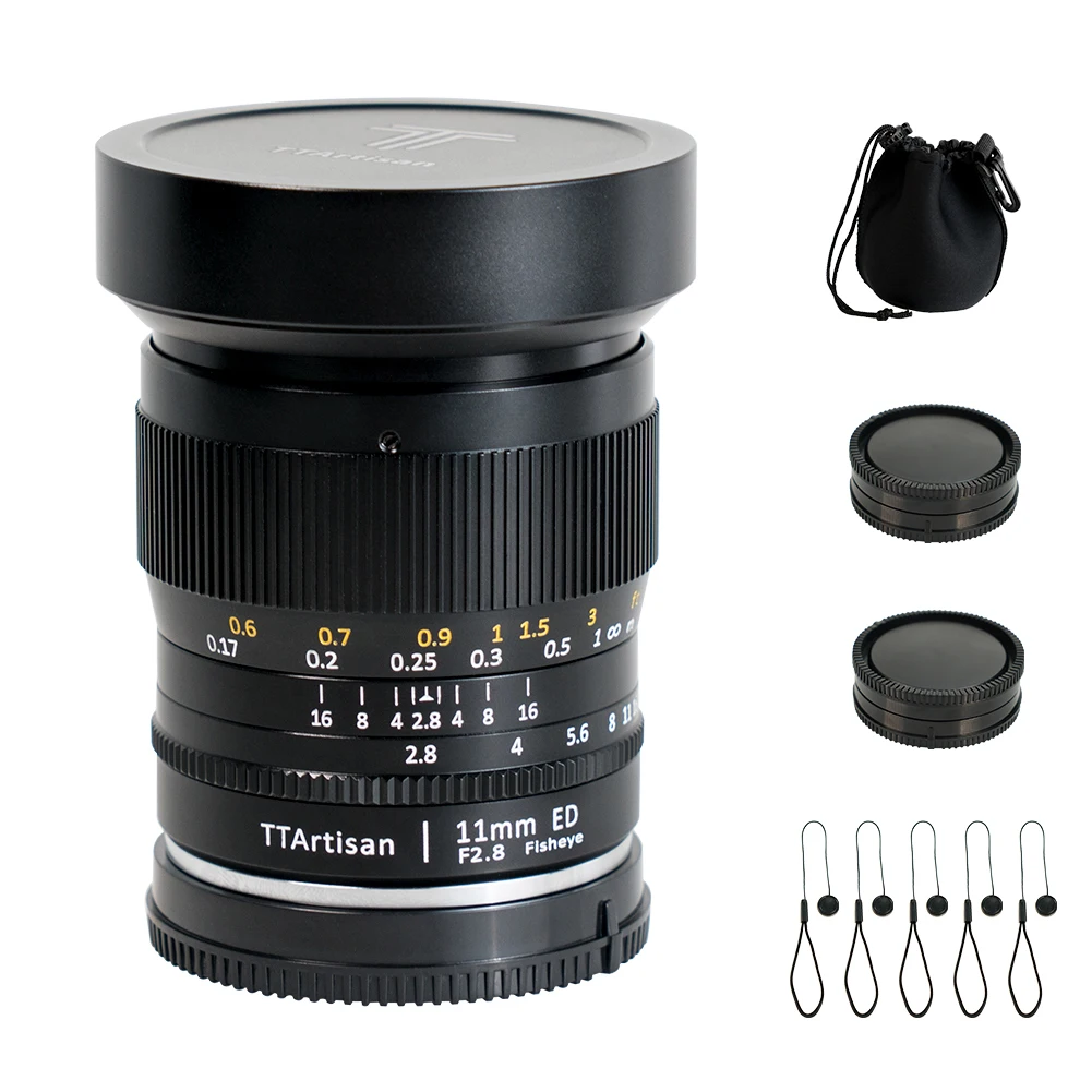 Объектив рыбий глаз TTArtisan 11 мм F2.8 для Leica M L Mount/canon RF/NIKON Z Cameras Like M9 M10 sony A7R3 A9