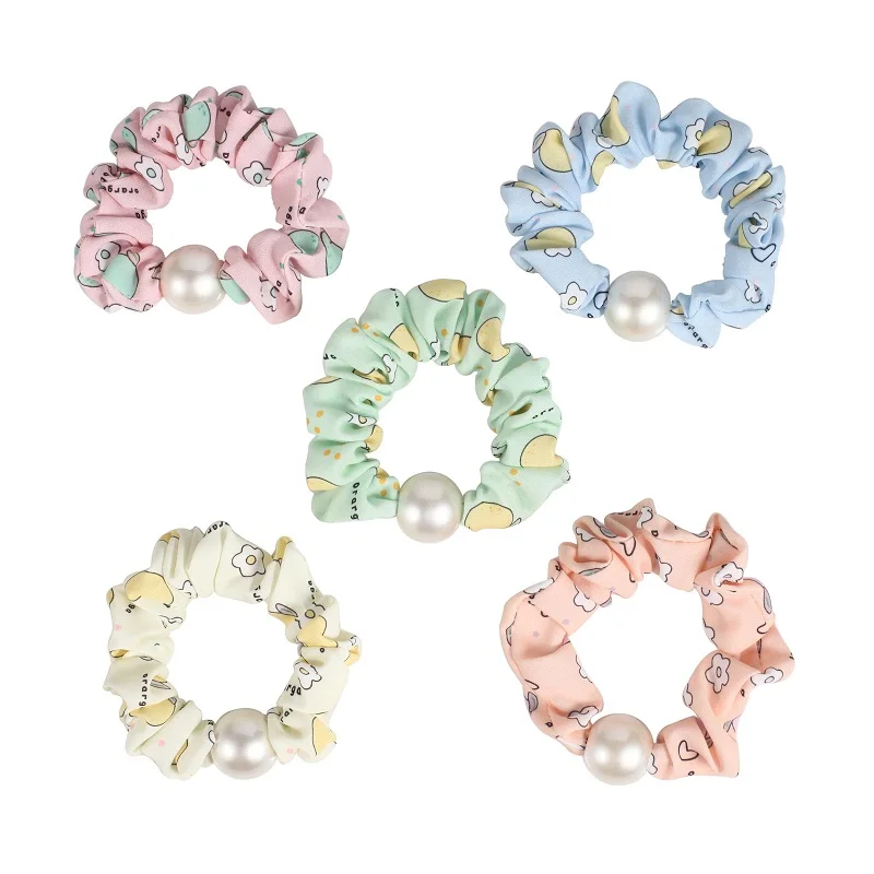 

Женская летняя резинка для волос с принтом фруктов, модные аксессуары для волос