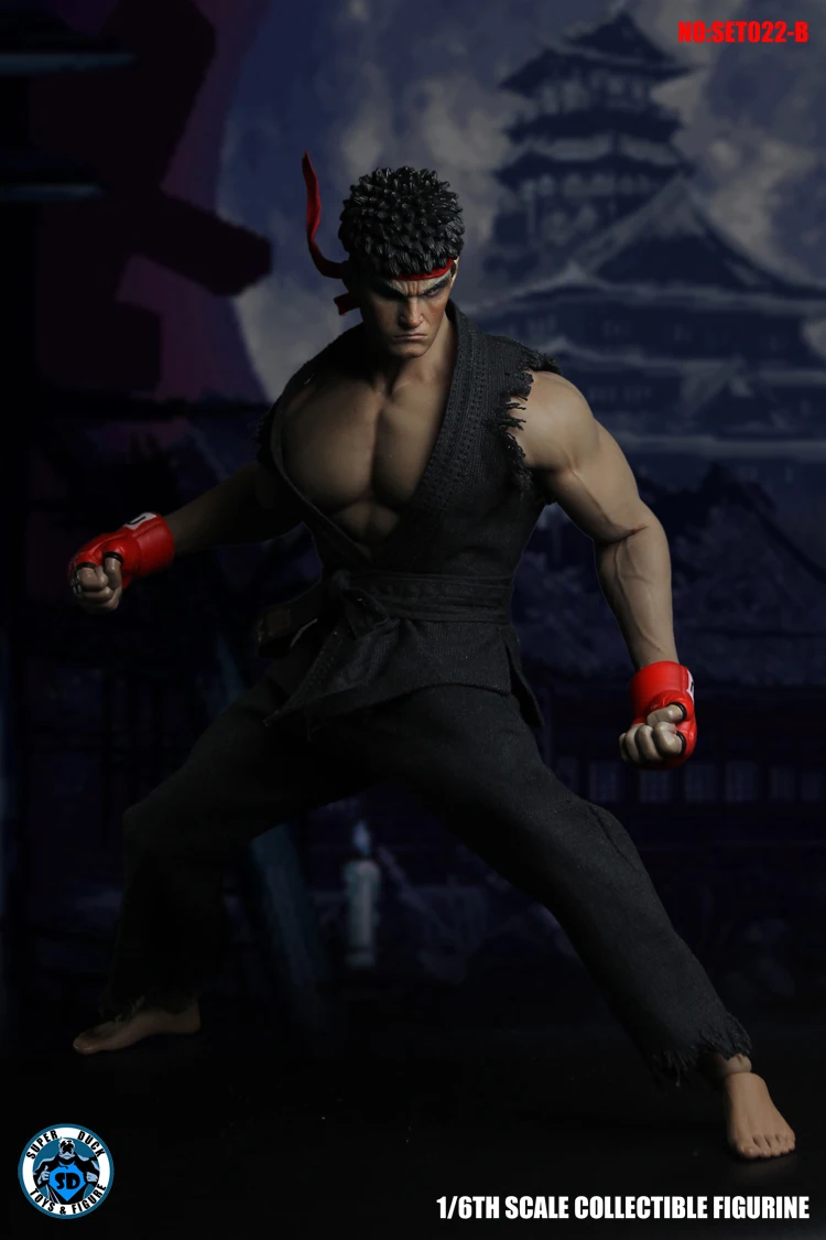 

SUPER DUCK SET022 1/6 Scale Strong Fighting Man Extreme Karate 12'' Full Set Action Figure Toy for Collectible Gifts Collection