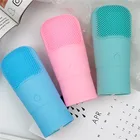 Водонепроницаемые электрические щетки для чистки лица, силиконовые чистящие инструменты, вибрация, глубокое очищение, массажная машина, мойка лица