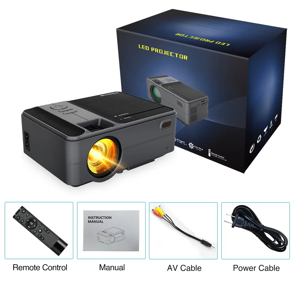 Домашний проектор C180AB видеопроектор со светодиодной подсветкой Android 6 0 Full Hd 720P